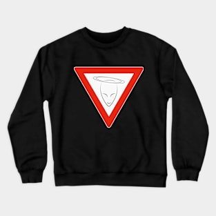 Attention, Alien Angel Ahead! Crewneck Sweatshirt